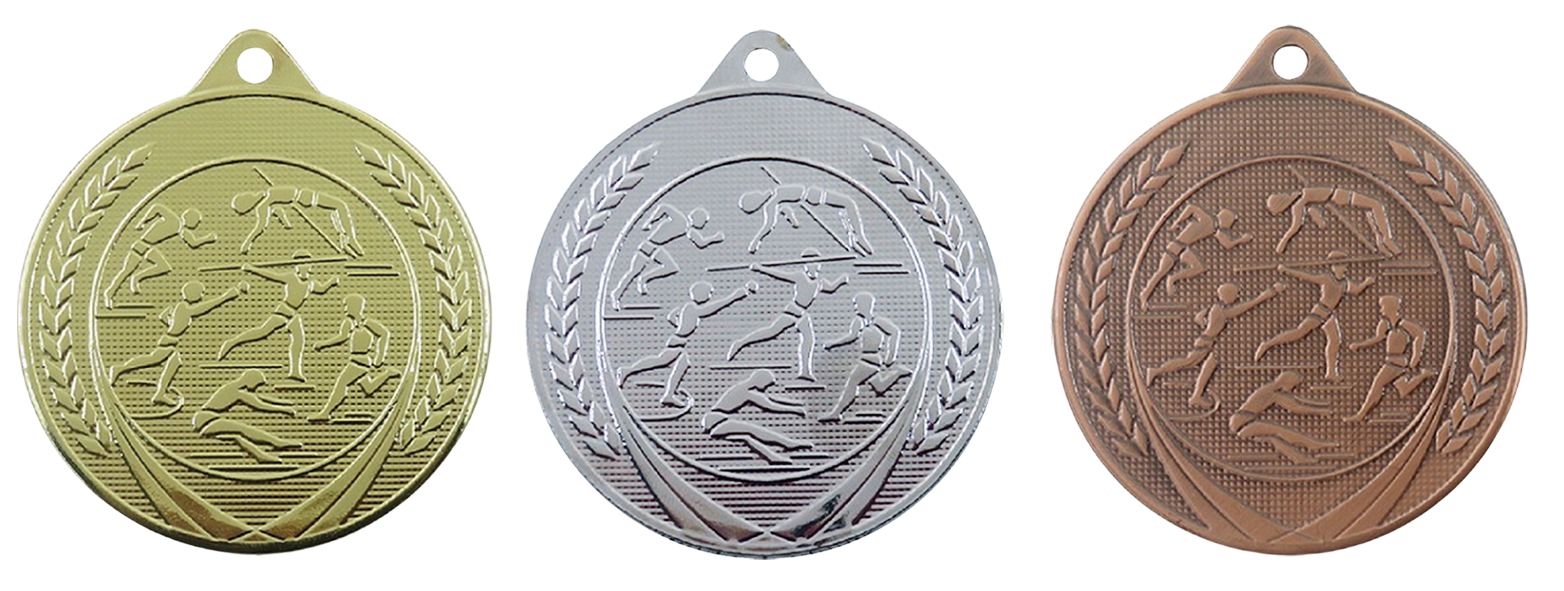 Zeskamp ME615 Medaille Ø 50 mm goud-zilver-brons Compleet